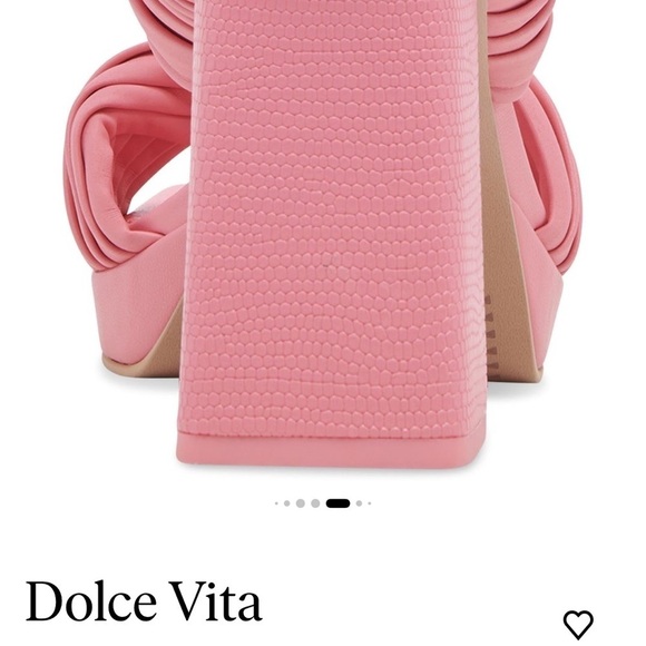 Dolce Vita Altin Platform Slide Sandal Pink Stella New No Box - Picture 4 of 12
